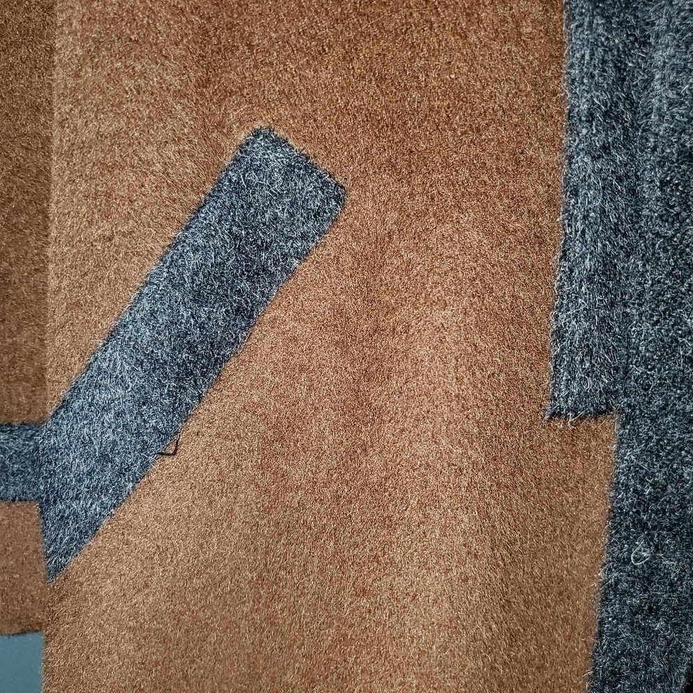 Neiman Marcus Bisang Agnona Alpaca Long Brown Coat Size 8P - Picture 7 of 14